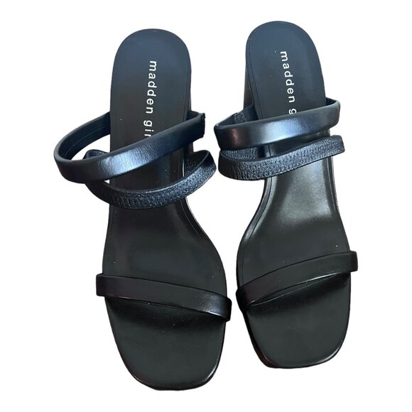 Madden Girl Women's Strappy Heeled Sandal Black Size 8.5 Black - Picture 2 of 8